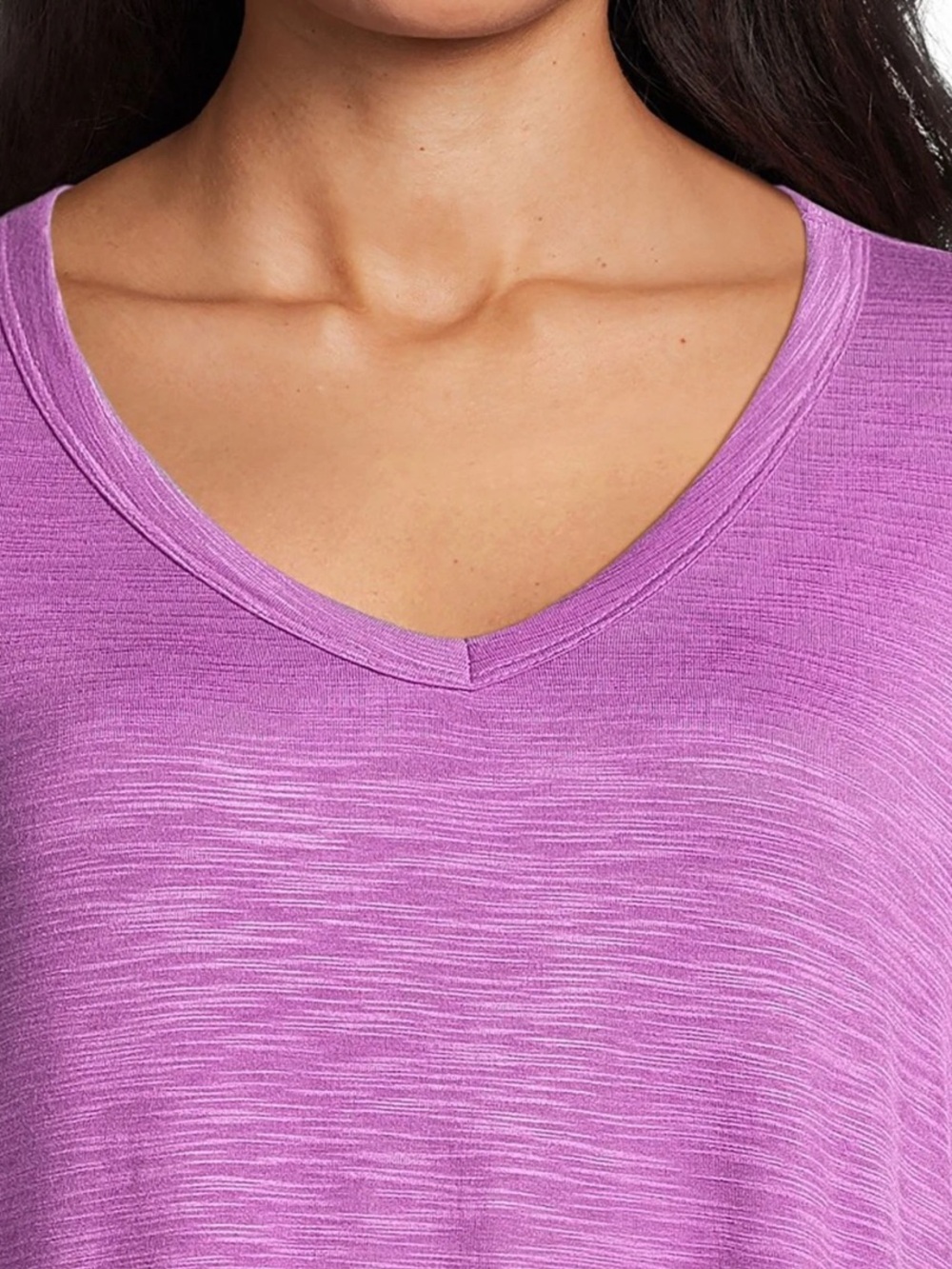 Talbot v neck pink purple cotton blend Short Sleeve T-Shirt S